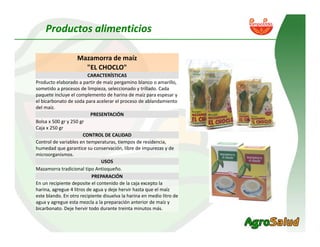 Alianza Clayuca/CIAT – Empresa privadaDesarrollo de productos alimenticios a partir de materias primas biofortificadas