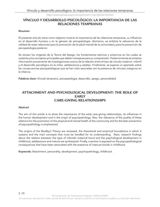 Desarrollo psicologico del niño PDF