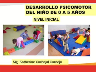 NIVEL INICIAL
DESARROLLO PSICOMOTOR
DEL NIÑO DE 0 A 5 AÑOS
Mg. Katherine Carbajal Cornejo
 