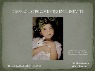 INTEGRANTES DEL EQUIPO
MA. DOLORES TELLEZ PARRA
LUIS ALBERTO ISIDRO GALAN

PSIC. ETZAEL MARIN JIMENES

Cd. Altamirano a
16/octubre/2011

 