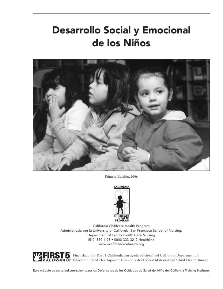 Desarrollo social y emocional infantil