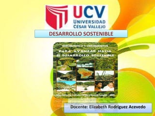 DESARROLLO SOSTENIBLE Docente: Elizabeth Rodríguez Acevedo 