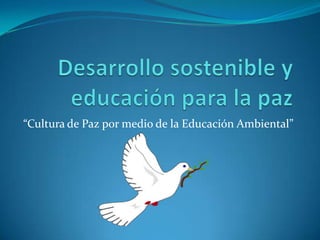 “Cultura de Paz por medio de la Educación Ambiental”
 