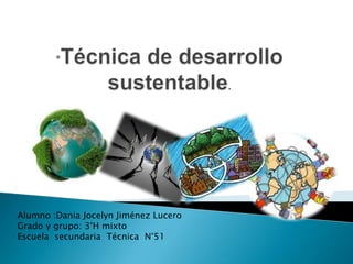 Alumno :Dania Jocelyn Jiménez Lucero
Grado y grupo: 3°H mixto
Escuela secundaria Técnica N°51
 