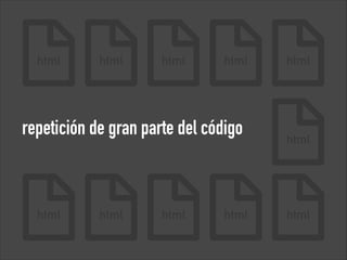 html

html

html

html

repetición de gran parte del código

html

html

html

html

html

html

html

 