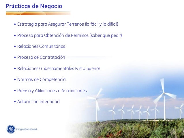 Desarrollo de Proyectos Eólicos, Principios Fundamentales