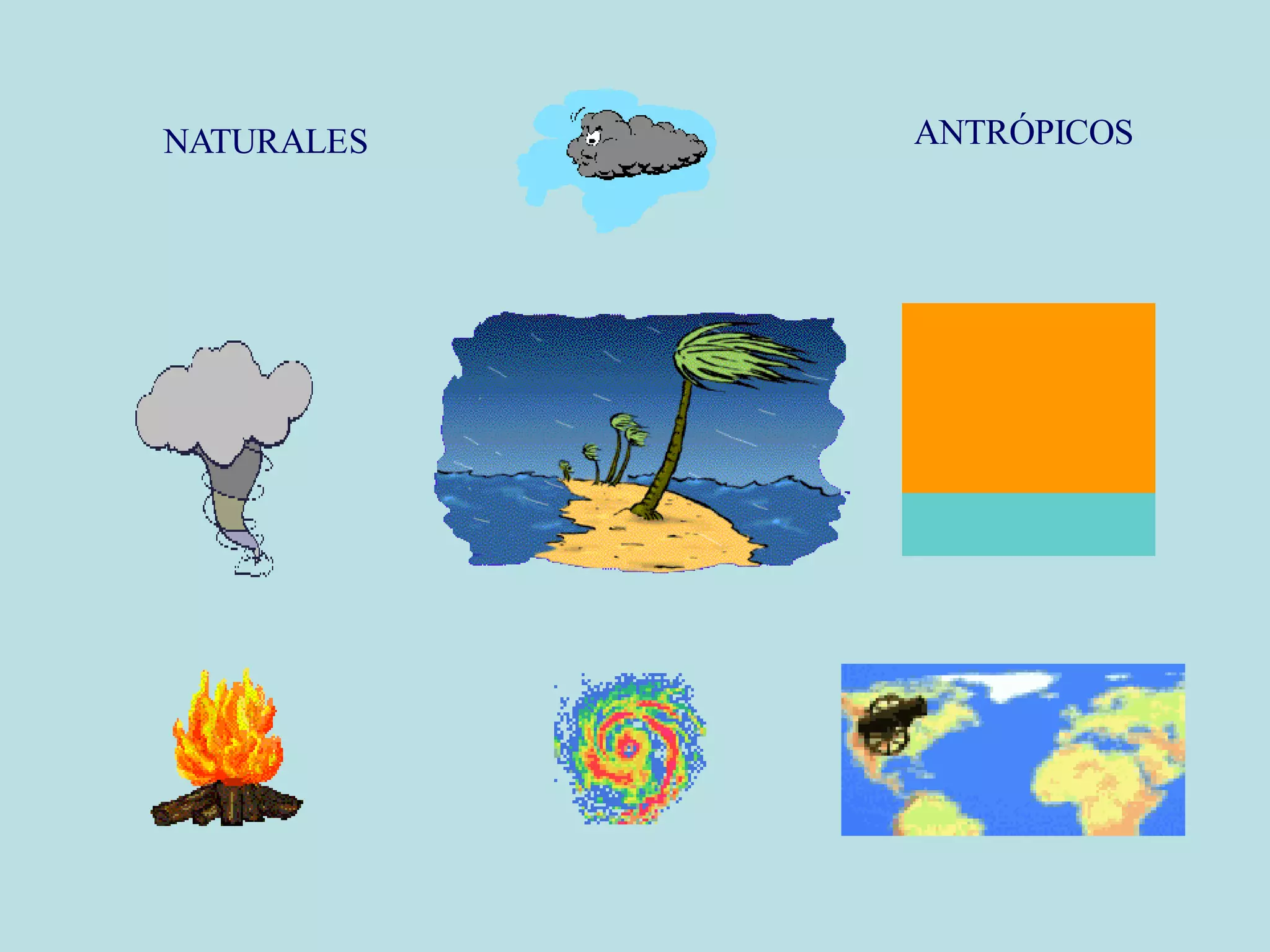 NATURALES ANTRÓPICOS
 