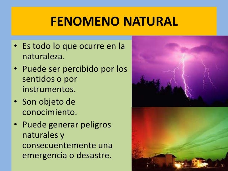 Desastres naturales