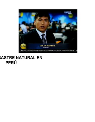 SASTRE NATURAL EN
PERÚ
 