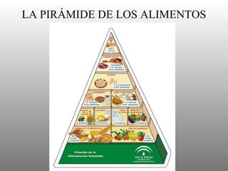 LA PIRÁMIDE DE LOS ALIMENTOS 
