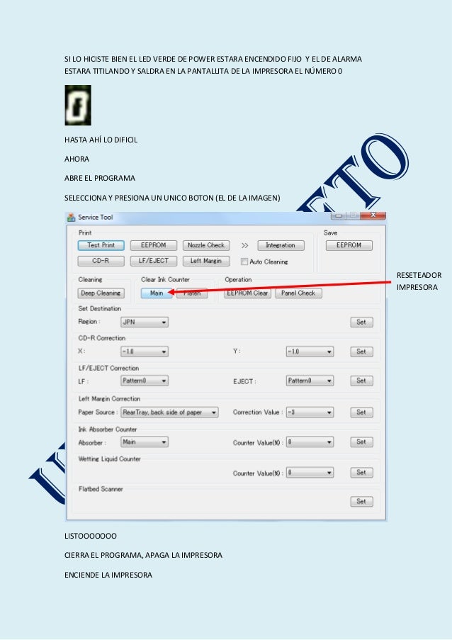 Desbloquear canon mp250