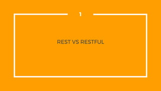 REST VS RESTFUL
1
 