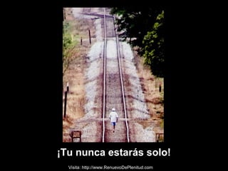 ¡Tu nunca estarás solo!
Visita: http://www.RenuevoDePlenitud.com
 