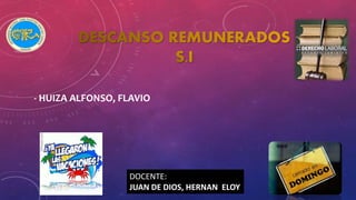 DOCENTE:
JUAN DE DIOS, HERNAN ELOY
- HUIZA ALFONSO, FLAVIO
 