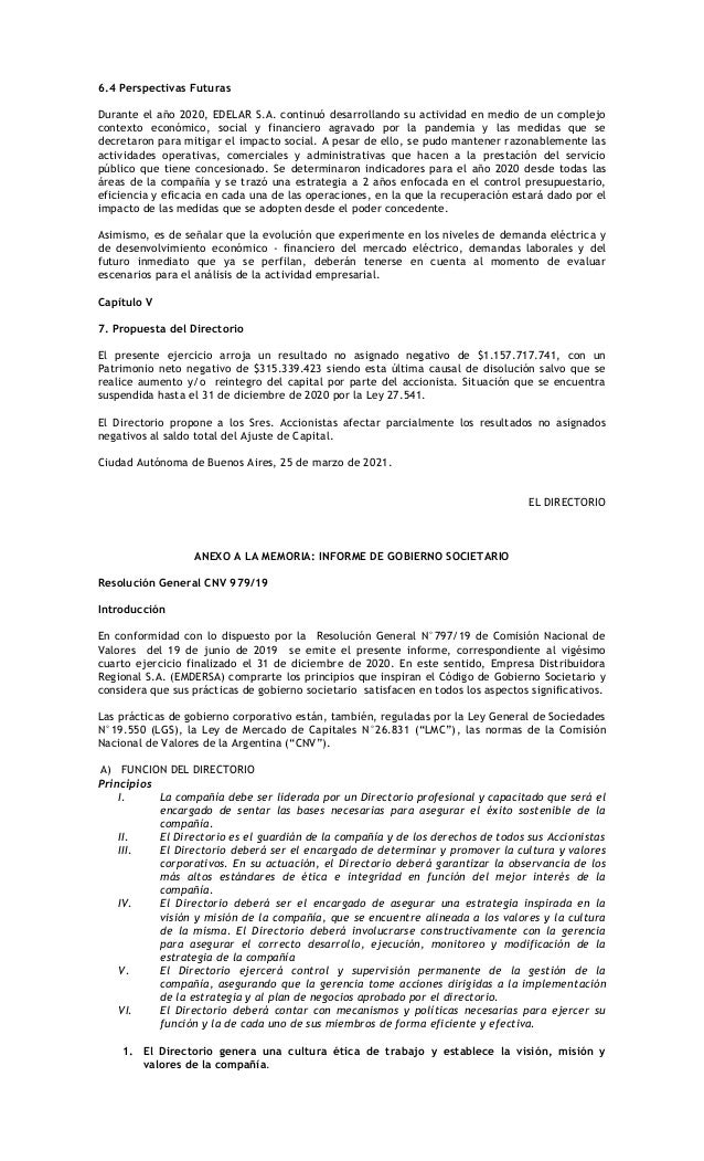 Emdersa Acta De Directorio N 377