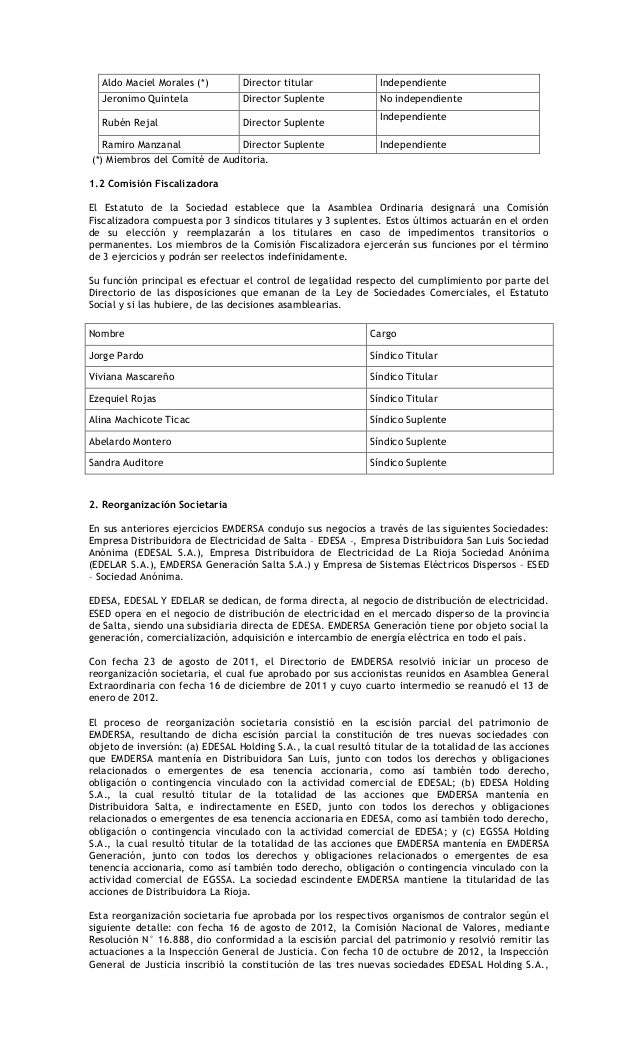 Emdersa Acta De Directorio N 377