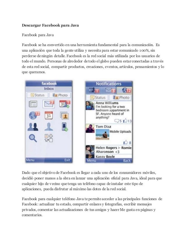descargar facebook