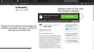Descargar programas mediante mega y mediafire | PPTX