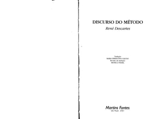 Descartes discurso do método