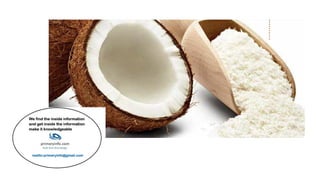 Desccicated coconut : Project Feasibility
