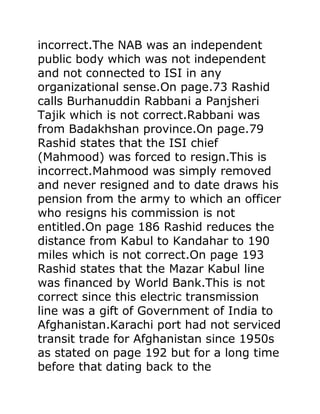 DESCENT INTO CHAOS by Ahmad Rashid Reviewed PDF