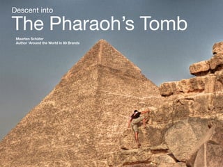 Descent into 

The Pharaoh’s Tomb
Maarten Schäfer 
Author ‘Around the World in 80 Brands
 
