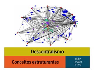 Descentralismo
Conceitos estruturantes
REBIP
11/08/15
V 1.0.0
 