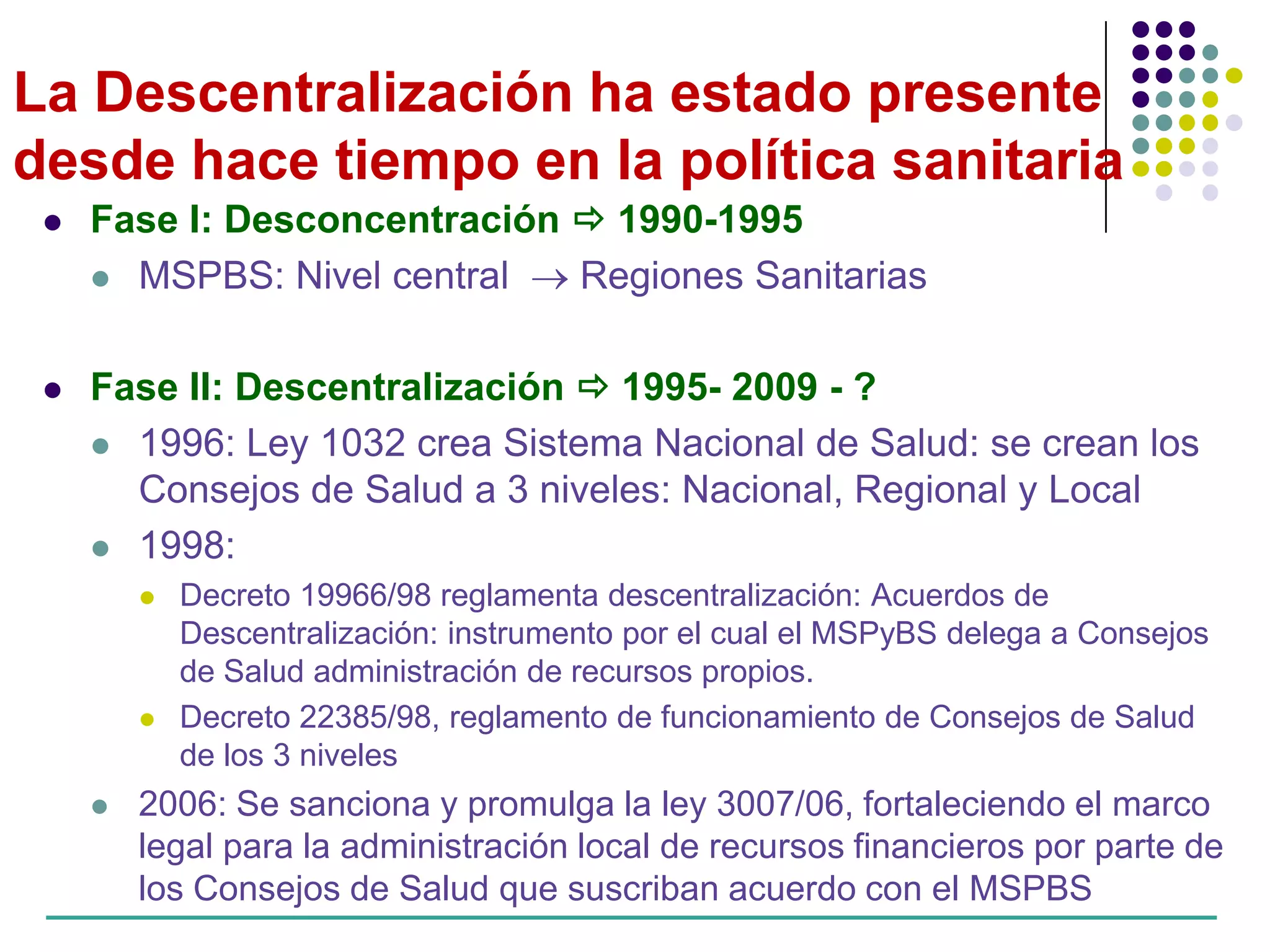 Descentralizacion y Participación en Salud | PDF