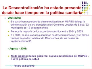 Descentralizacion y Participación en Salud | PDF