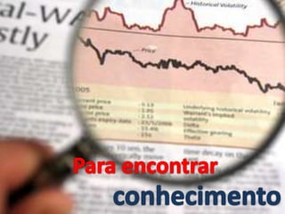 Descoberta de CONHECIMENTO em base de dados
