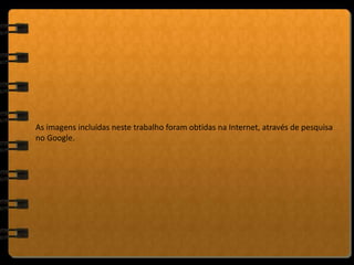 As imagens incluídas neste trabalho foram obtidas na Internet, através de pesquisa
no Google.
 