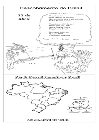 Descobrimento do brasil desenho | PDF