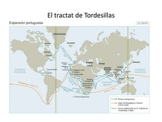 El tractat de Tordesillas
 