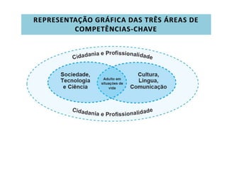 REPRESENTAÇÃO GRÁFICA DAS TRÊS ÁREAS DE COMPETÊNCIAS-CHAVE