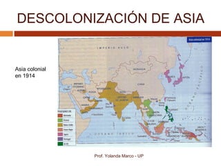 DESCOLONIZACIÓN DE ASIA
Prof. Yolanda Marco - UP
Asia colonial
en 1914
 