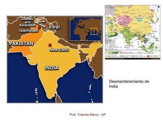 Prof. Yolanda Marco - UP
Desmembramiento de
India
 