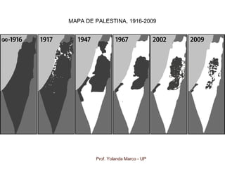 Prof. Yolanda Marco - UP
MAPA DE PALESTINA, 1916-2009
 