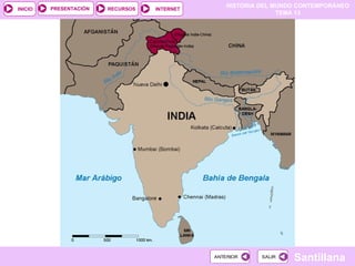 HISTORIA DEL MUNDO CONTEMPORÁNEO
TEMA 13
RECURSOS INTERNET
PRESENTACIÓN
Santillana
INICIO
SALIR
SALIR
ANTERIOR
ANTERIOR
 