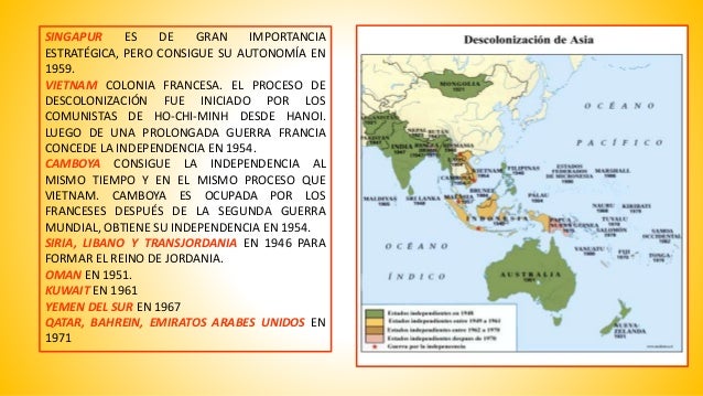 Descolonizacion de asia y africa