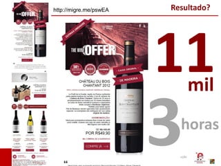 Copyright (®) Ecommerce School – Proibida Reprodução
Resultado?
11mil
horas
http://migre.me/pswEA
 