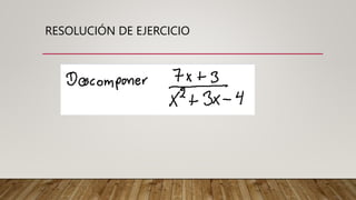 RESOLUCIÓN DE EJERCICIO
 