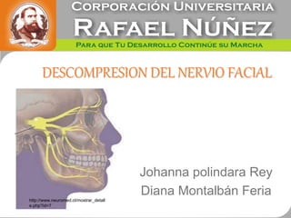 DESCOMPRESION DEL NERVIO FACIAL
Johanna polindara Rey
Diana Montalbán Feria
http://www.neuromed.cl/mostrar_detall
e.php?id=7
 