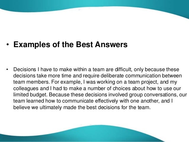 tough decisions examples