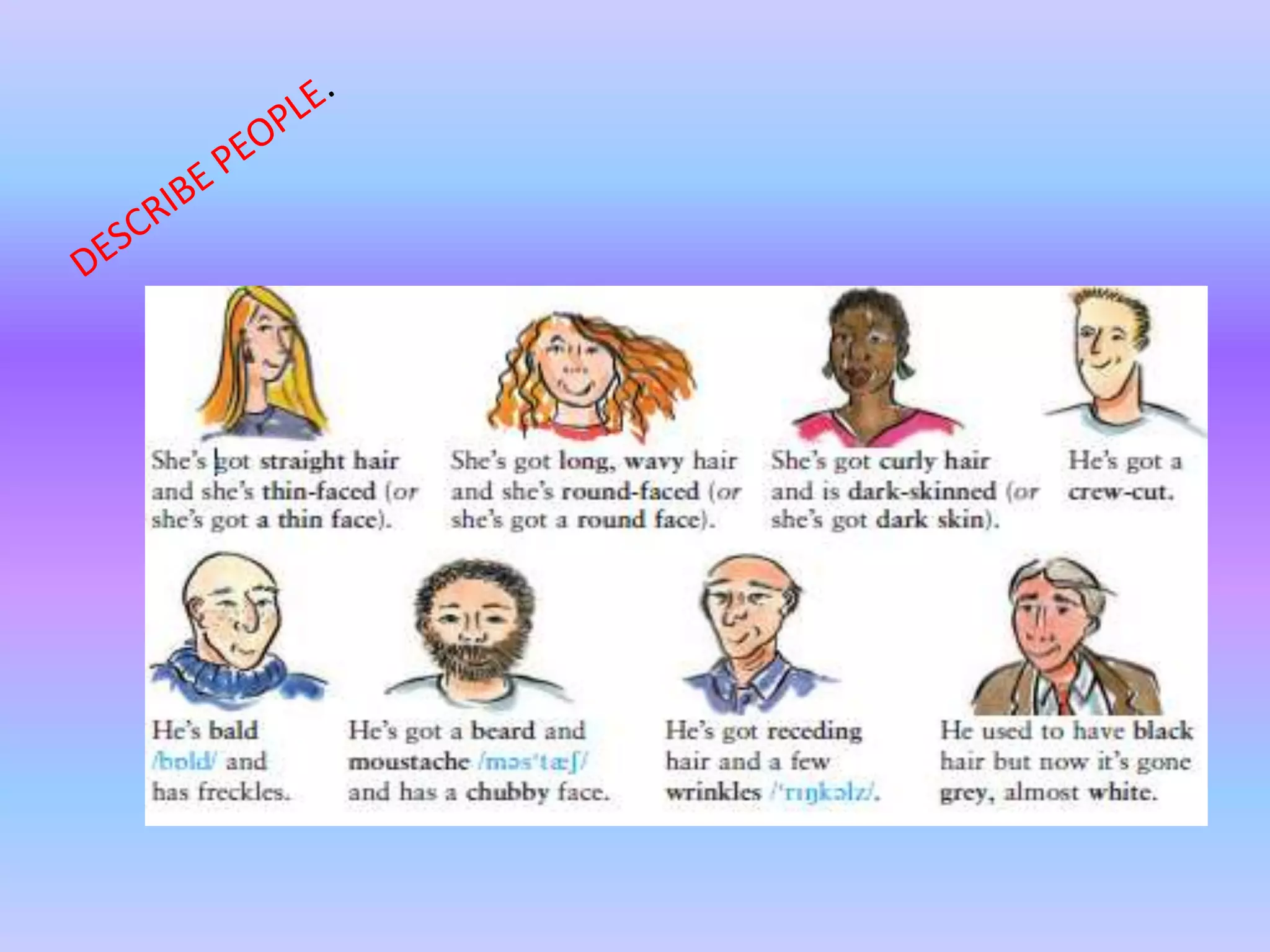 Describe people | PPTX