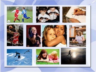 Describe picture using present continuous