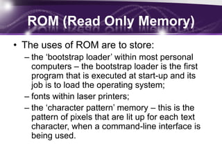 Explain primary and secondary deals memory