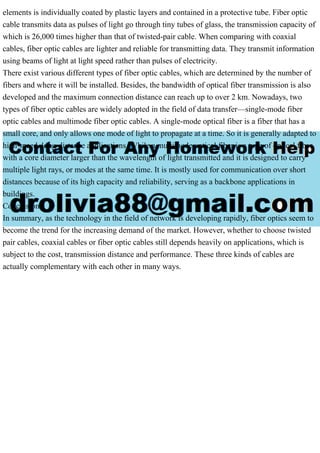 Describe the differences between the three major physical connection .pdf