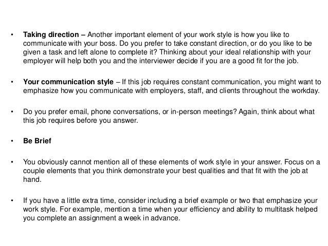 describe your communication style