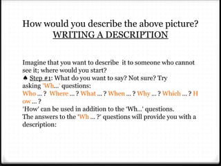 describing-a-photo in English Language BS Students | PPT