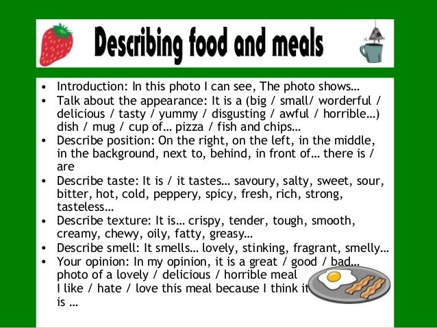 Describing food-111113133124-phpapp01